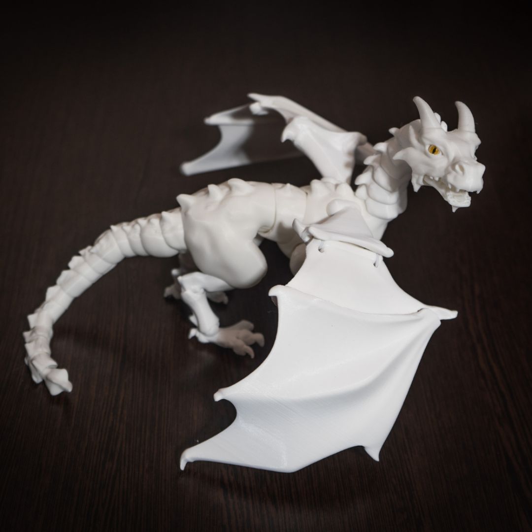 BJD Articulated Dragon Toy - Customizable, Ball Jointed Dragon, 45 Joints