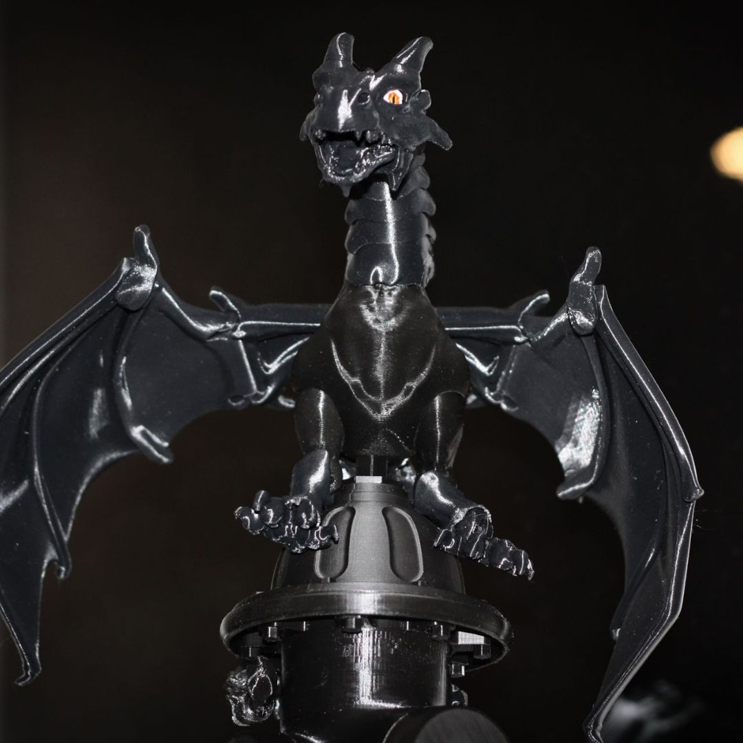 BJD Articulated Dragon Toy - Customizable, Ball Jointed Dragon, 45 Joints