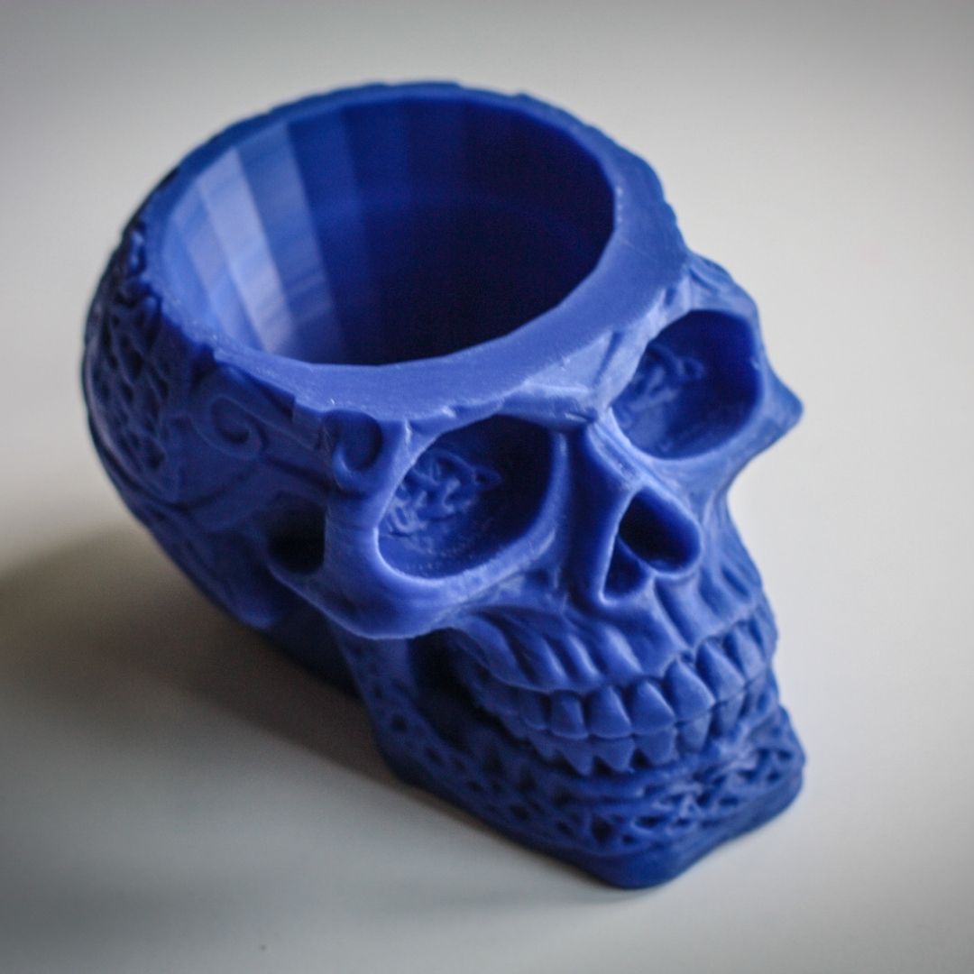 Celtic Skull Flowerpot - Unique Handmade Skull Succulent Planter