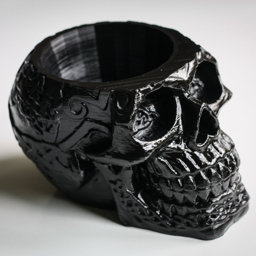 Celtic Skull Flowerpot - Unique Handmade Skull Succulent Planter