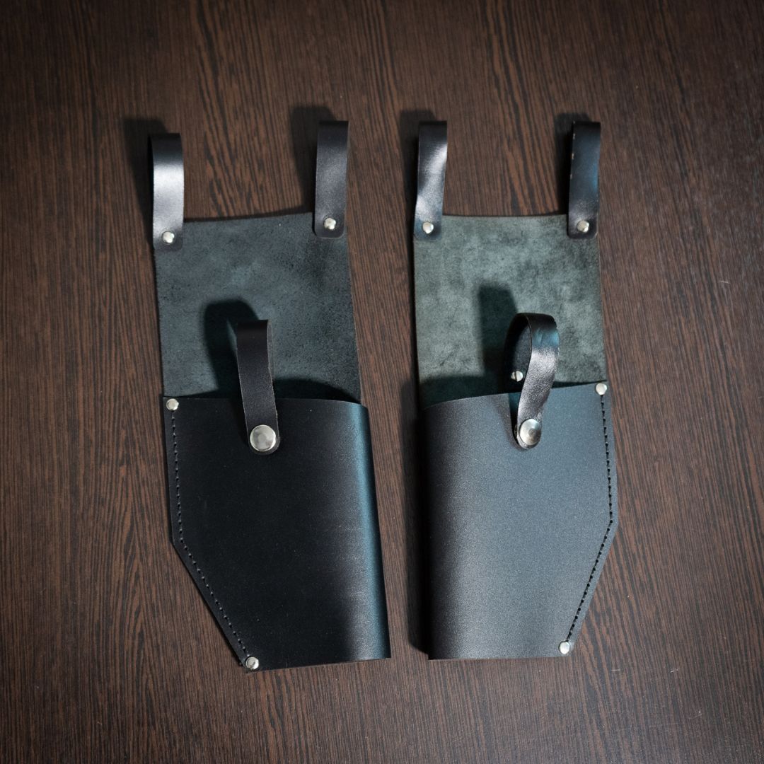 DH-17 blaster pistol with leather holster