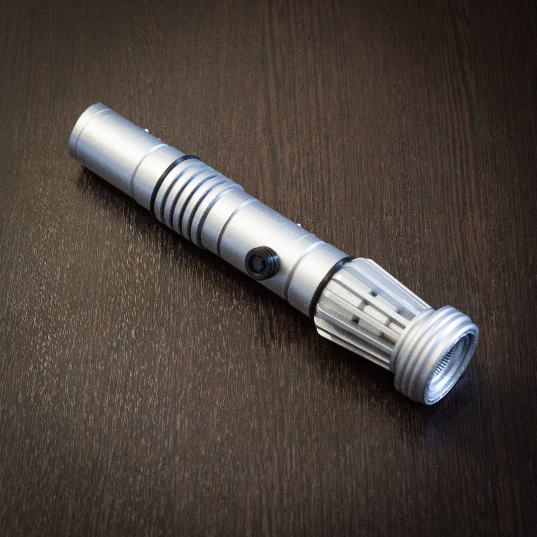 Darth Maul single-bladed lightsaber replica prop made of durable plastic for Star Wars cosplay and display.