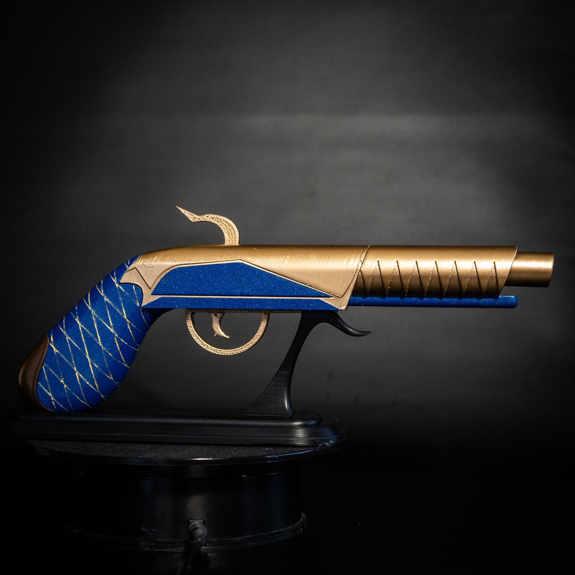 Blitzo demon gun replica hand-painted from Helluva Boss