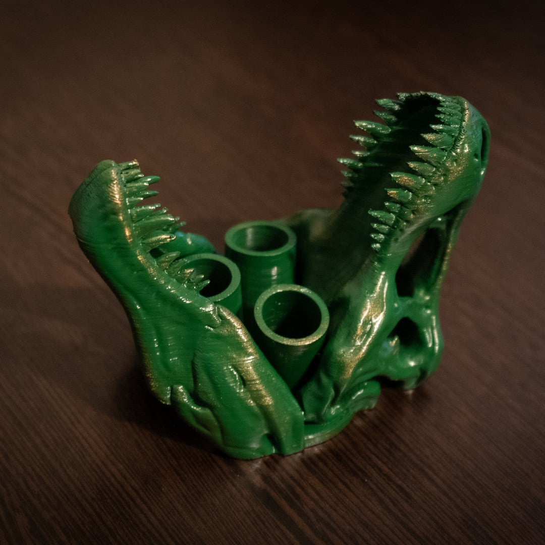 Dinosaur-T-Rex-Toothbrush-Holder-Bathroom-Accessories-3d-printed-