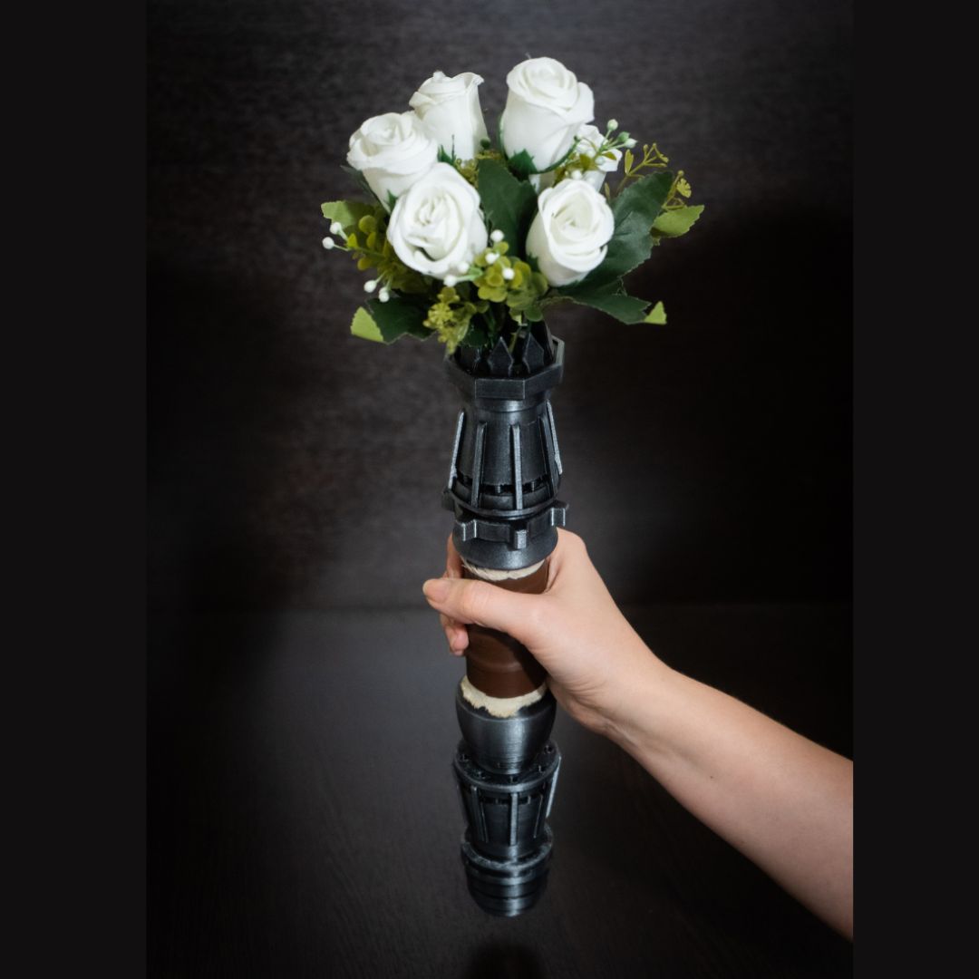 Star Wars Inspired Rey Lightsaber Bridal Bouquet Holder