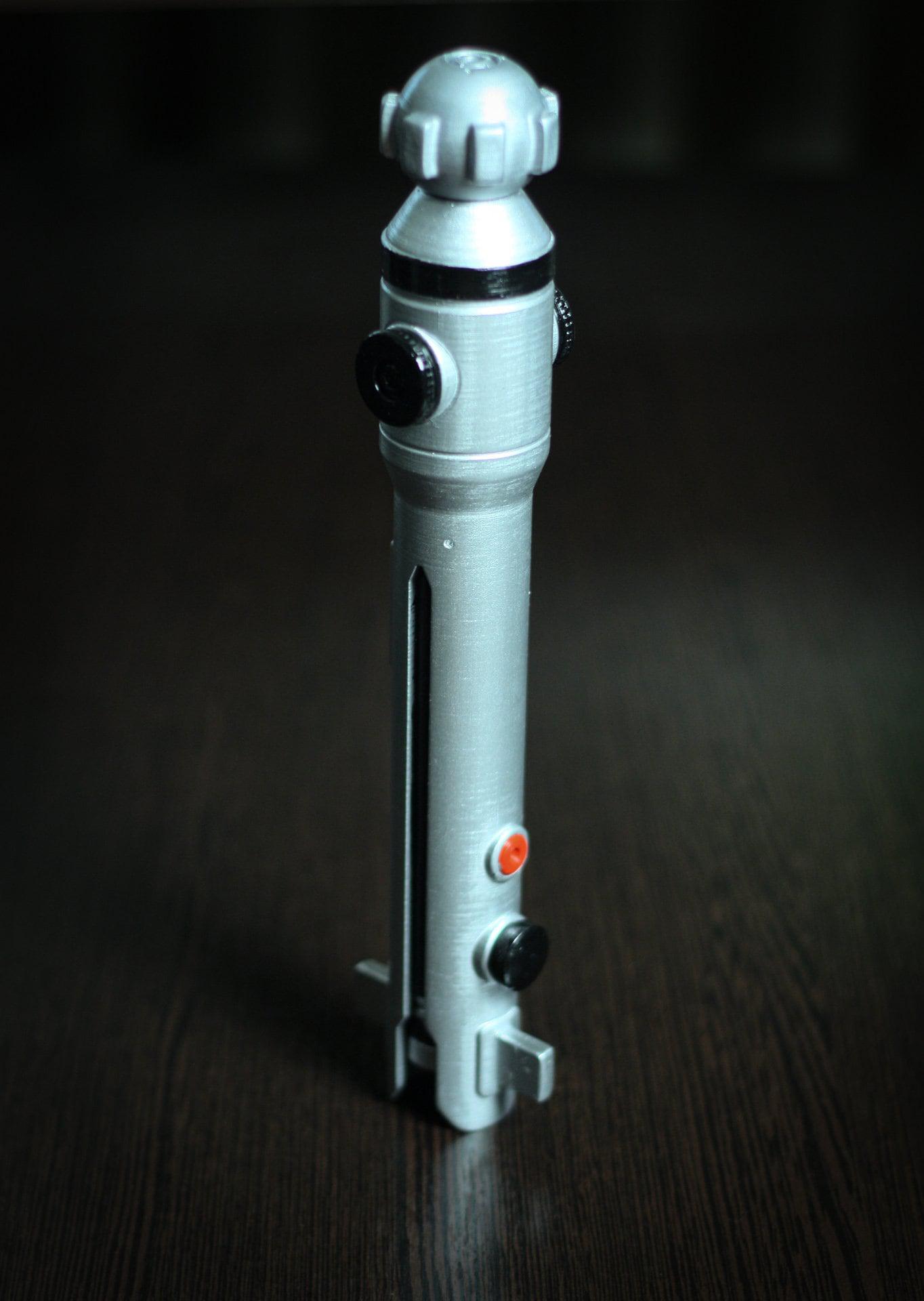 Ahsoka Tano lightsaber replica cosplay prop from Star Wars with screen-accurate design and durable lightweight plastic construction