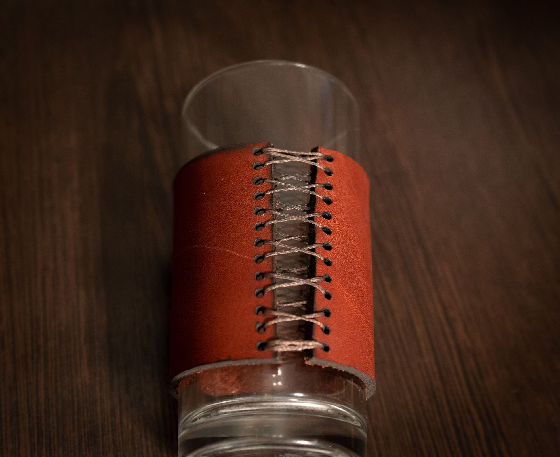 Coffee Glass with Leather wrap - 3DPrintProps
