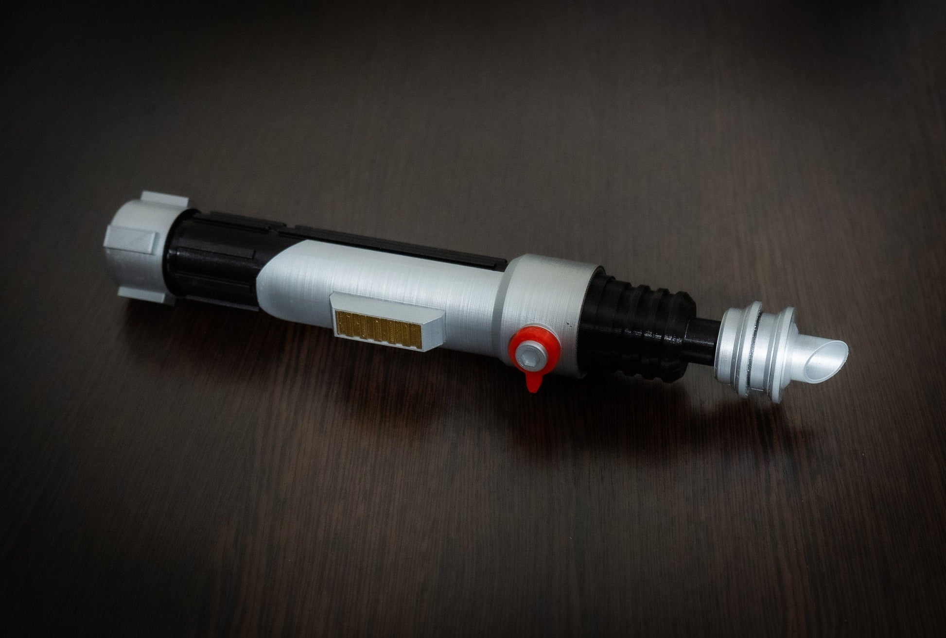 Ezra Bridger second lightsaber hilt cosplay prop made of premium plastic and acrylic paint for Star Wars fans and collectors
