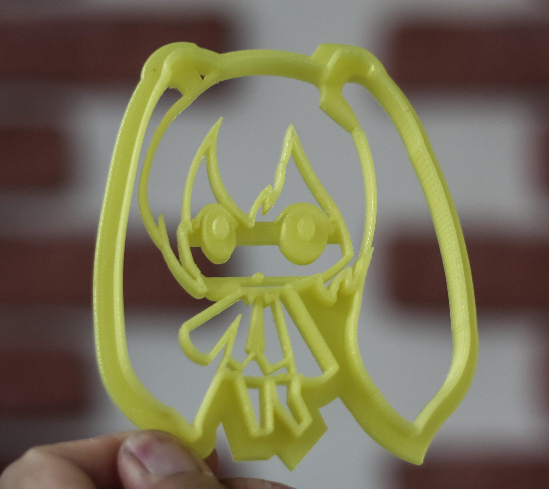 Hatsune Miku Cookie Cutter | Anime Gifts | unique cookie cutter | biscuit cutter | custom cookie cutter 3d cookie cutters fondant cutters - 3DPrintProps
