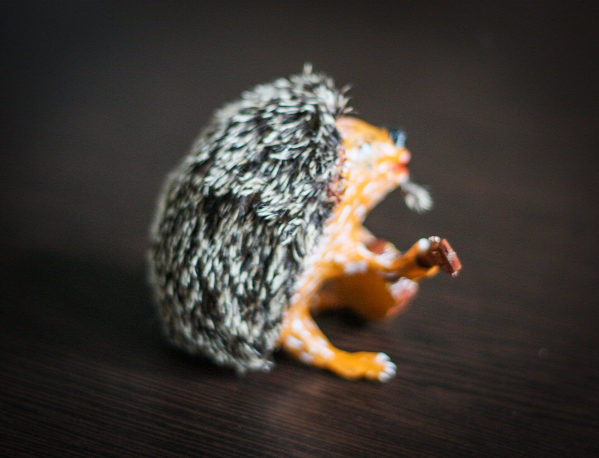 Hedgehog with a guitar ooak art doll - 3DPrintProps