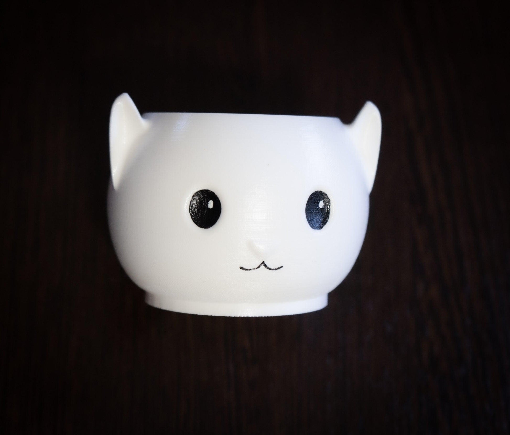 Kitty Planter | Kawaii Flower Pot | succulent Cat pot |  mini desk air plant pot - 3DPrintProps