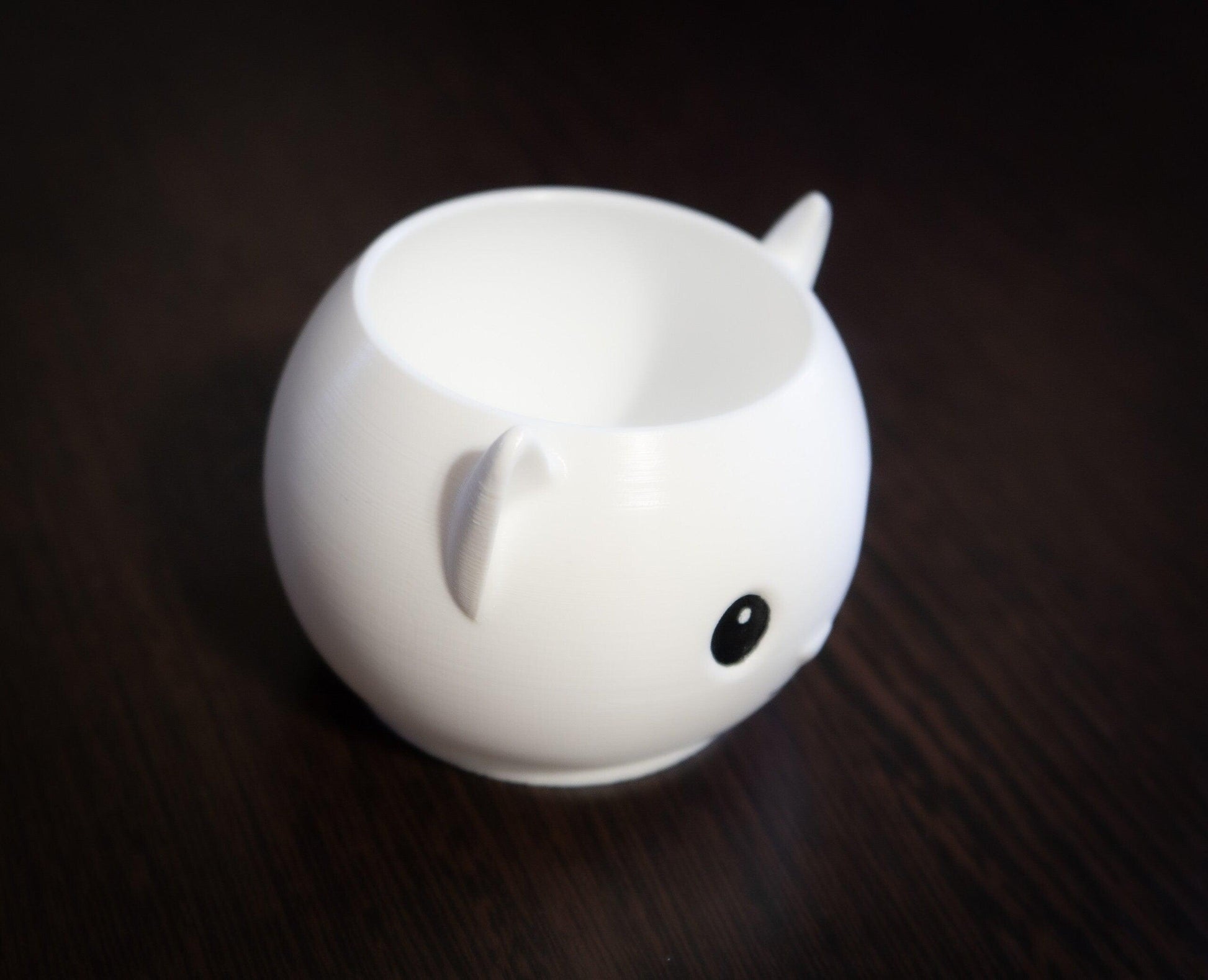 Kitty Planter | Kawaii Flower Pot | succulent Cat pot |  mini desk air plant pot - 3DPrintProps