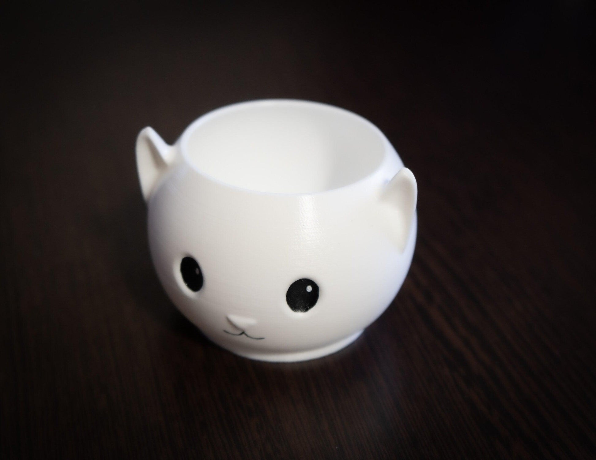 Kitty Planter | Kawaii Flower Pot | succulent Cat pot |  mini desk air plant pot - 3DPrintProps