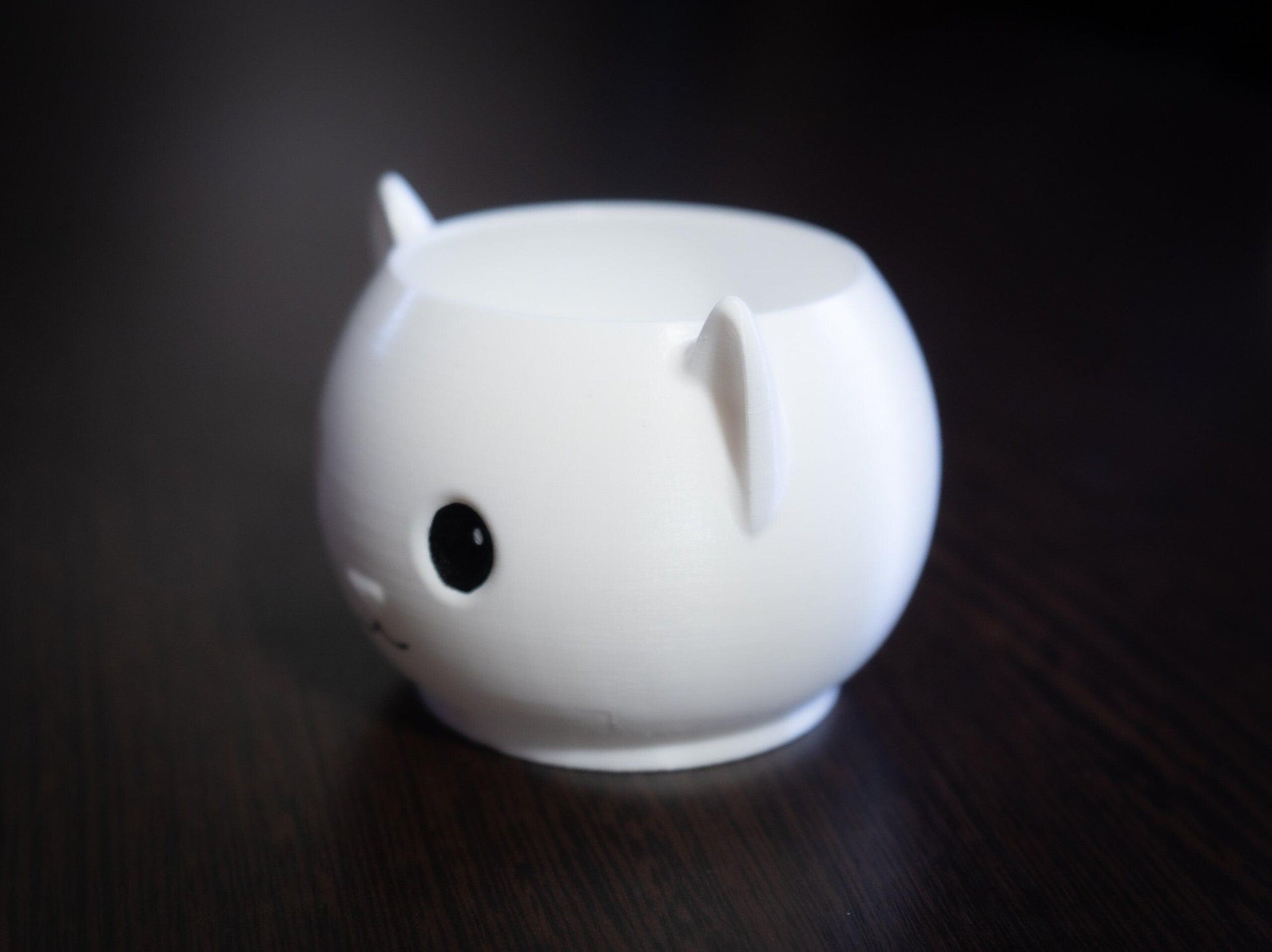 Kitty Planter | Kawaii Flower Pot | succulent Cat pot |  mini desk air plant pot - 3DPrintProps