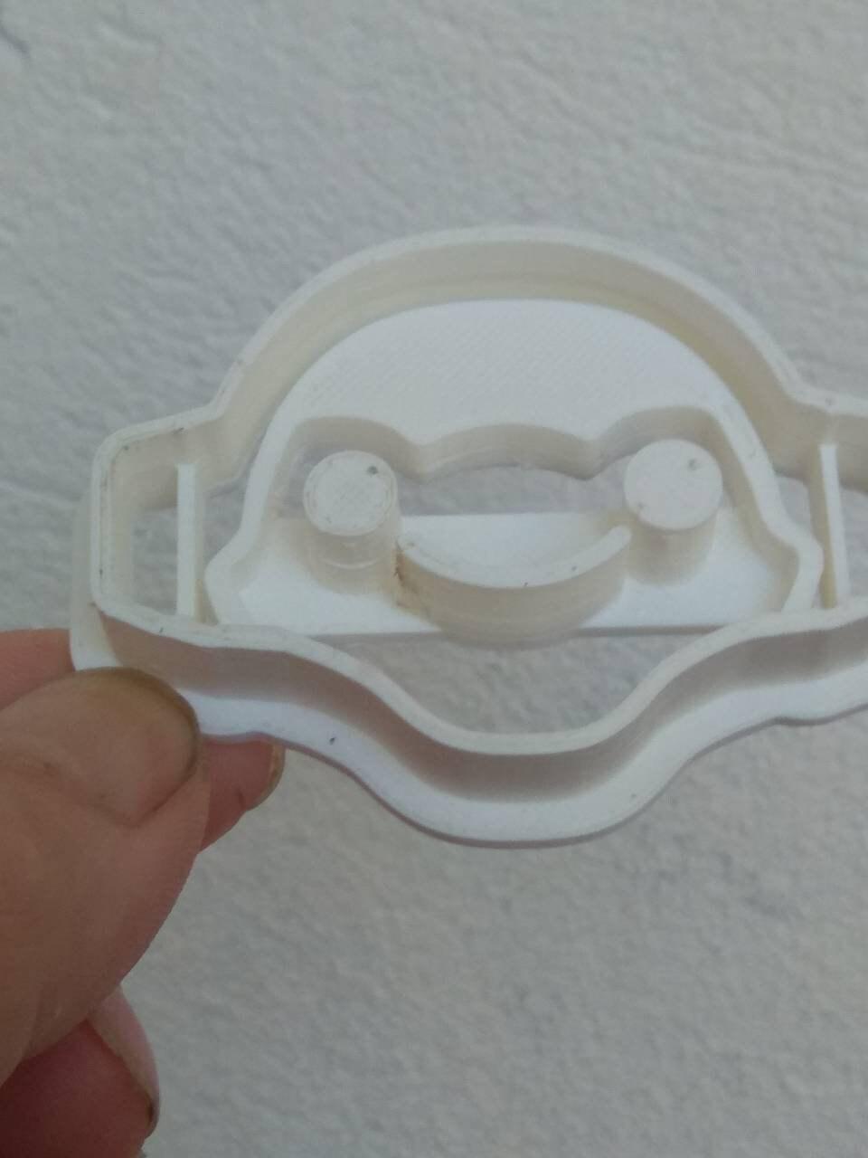 Lucio Frog Headphones Cookie Cutter | cookie shapes | videogame party | 3d cookie cutters | fondant cutter | biscuit cutters party - 3DPrintProps