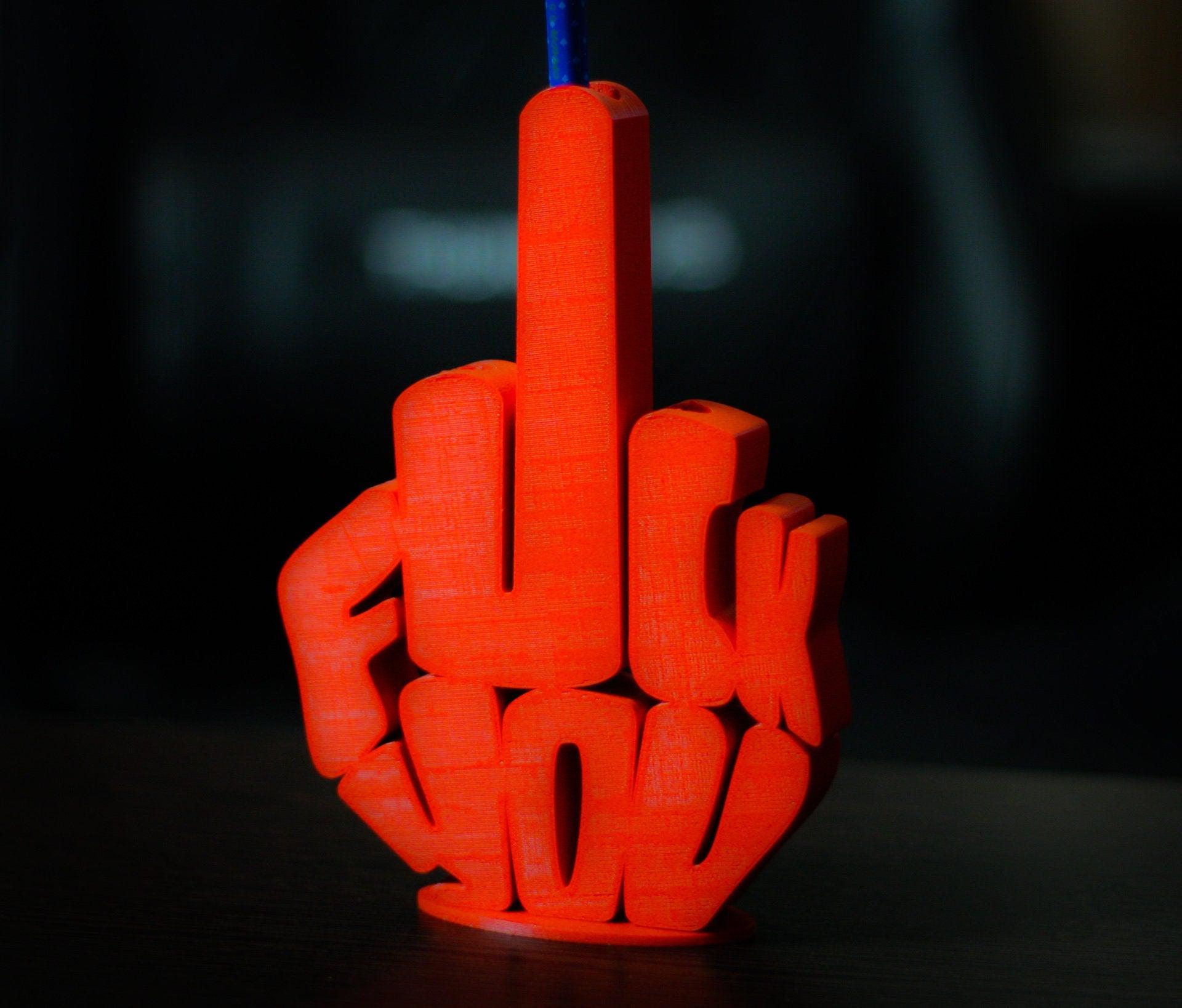 Middle finger pencil holder | pen cup for desk - 3DPrintProps