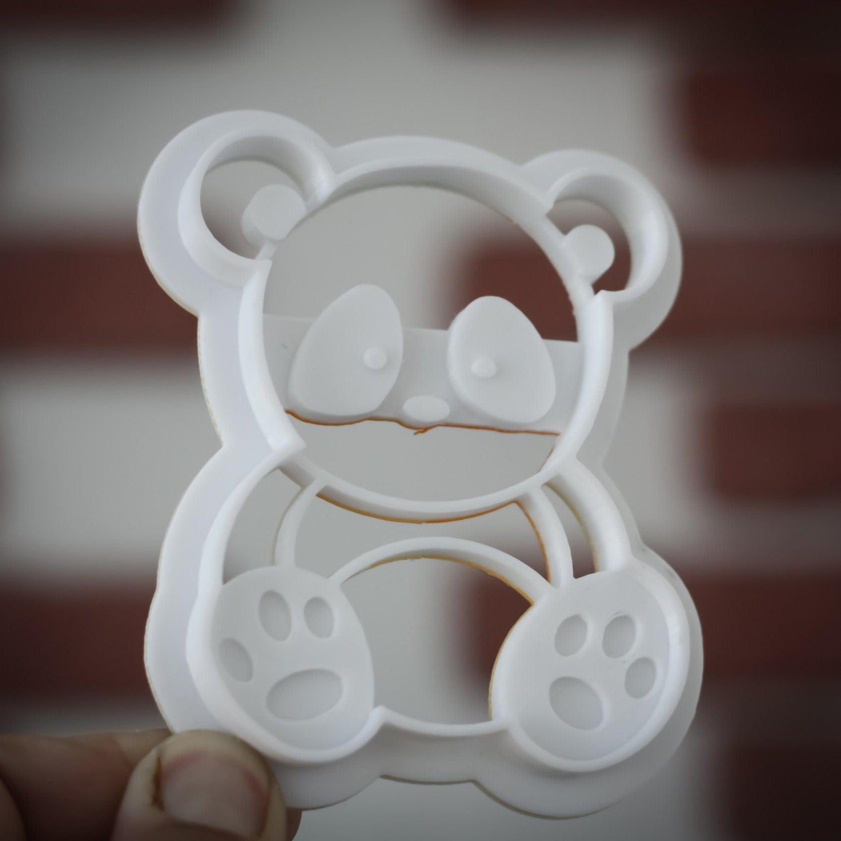 Panda cookie cutter | animal cookie stamp | cute bear 3d cookie cutter - 3DPrintProps