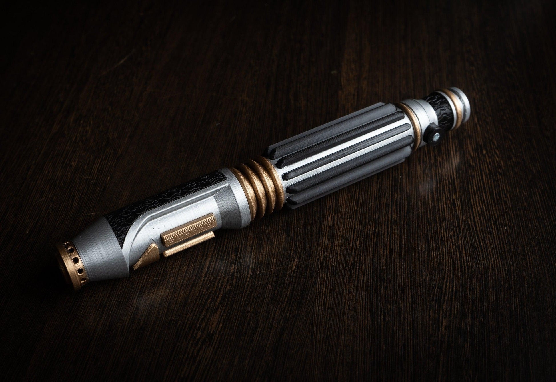 Star Wars Inspired Bridal Bouquet Holder | Wedding Bouquet Mace Windu Lightsaber Holder | star wars wedding - 3DPrintProps