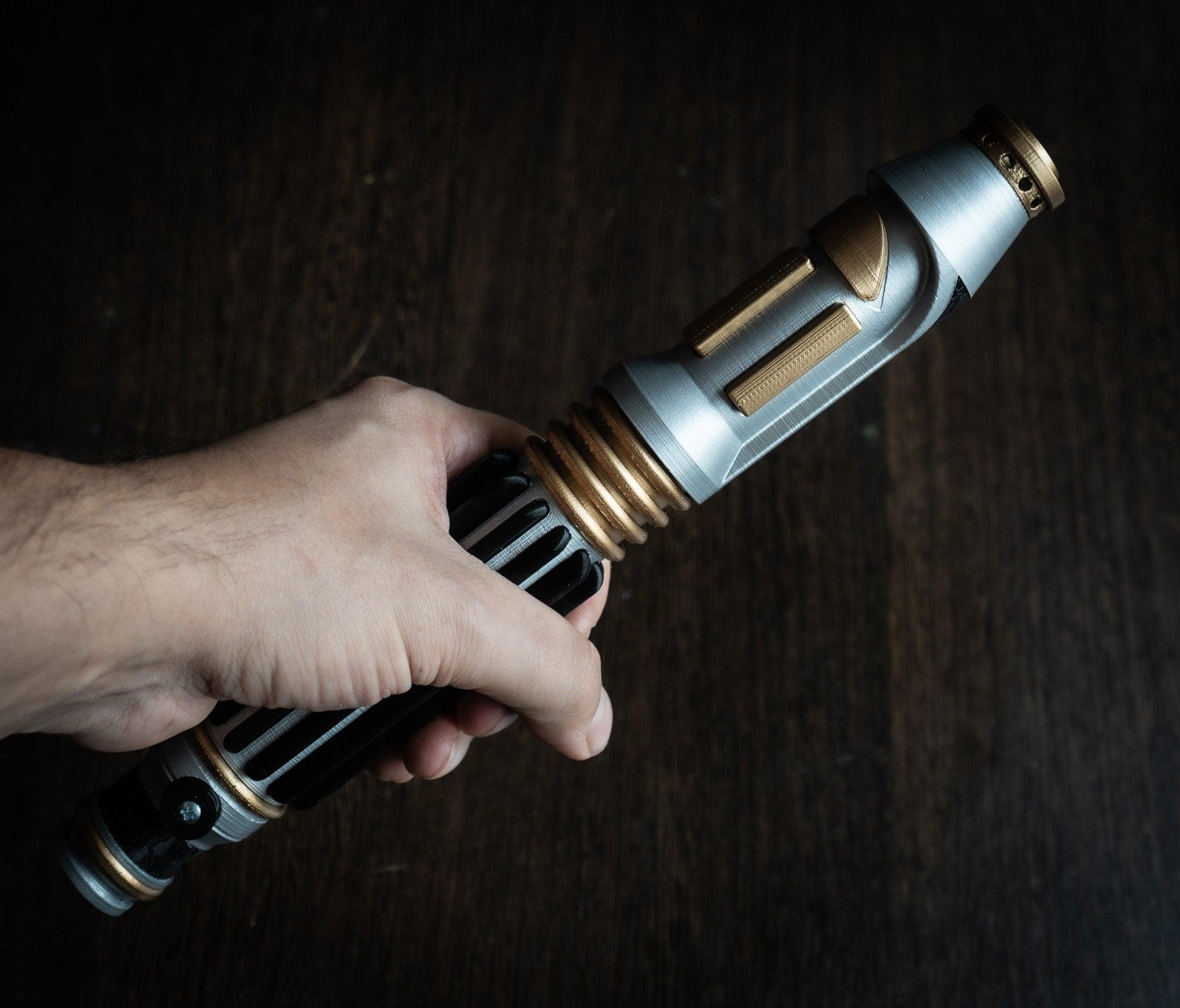 Star Wars Inspired Bridal Bouquet Holder | Wedding Bouquet Mace Windu Lightsaber Holder | star wars wedding - 3DPrintProps