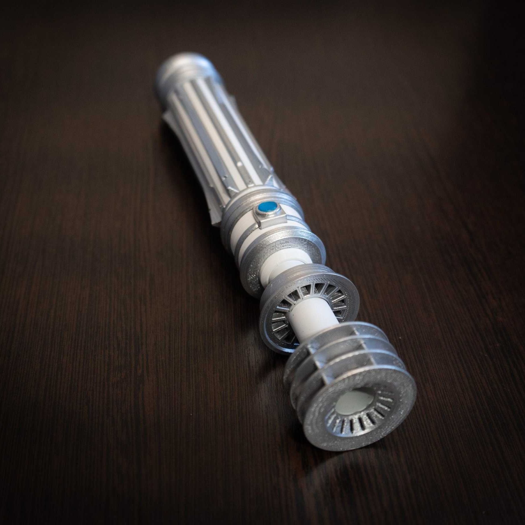 White Star Wars Bridal Bouquet Holder | Wedding Bouquet Lightsaber Holder | Leia Lightsaber Bouquet Holder | star wars wedding - 3DPrintProps
