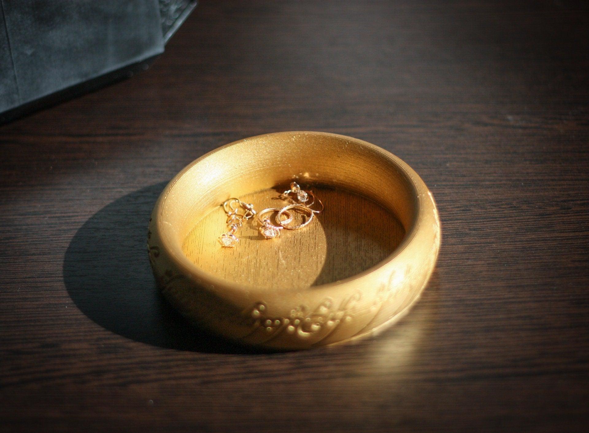 The One Ring - ring holder | ring bowl | Ring Dish |  Lord of the Rings Jewelry Storage - 3DPrintProps