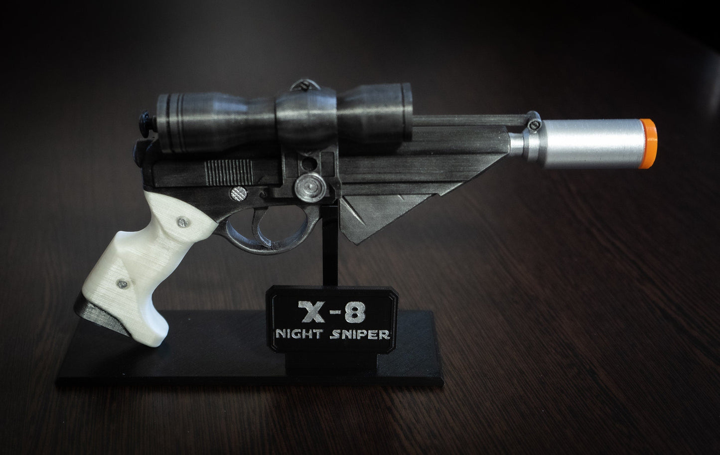 X-8 Night Sniper blaster pistol | Lando Calrissian Star Wars Replica gun | Star Wars Props | Star Wars Cosplay - 3DPrintProps