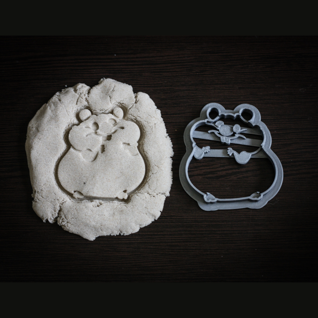 Hamster cookie cutter | animal cookie stamp | 3d cookie cutter | fondant cutters | embossed cookie cutters