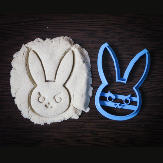D.Va's bunny Cookie Cutter | OW biscuit cutters | party cookie cutter | shape cookie cutter | Cutters cookie stamp | 3d cookie cutter