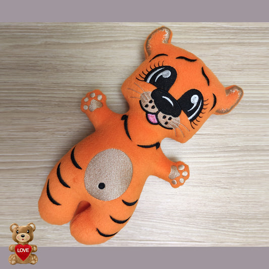 Personalised embroidery Plush Soft Toy Tiger ,Super cute personalised soft plush toy, Personalised Gift, Unique Personalized Birthday Gifts , Custom Gifts For Children