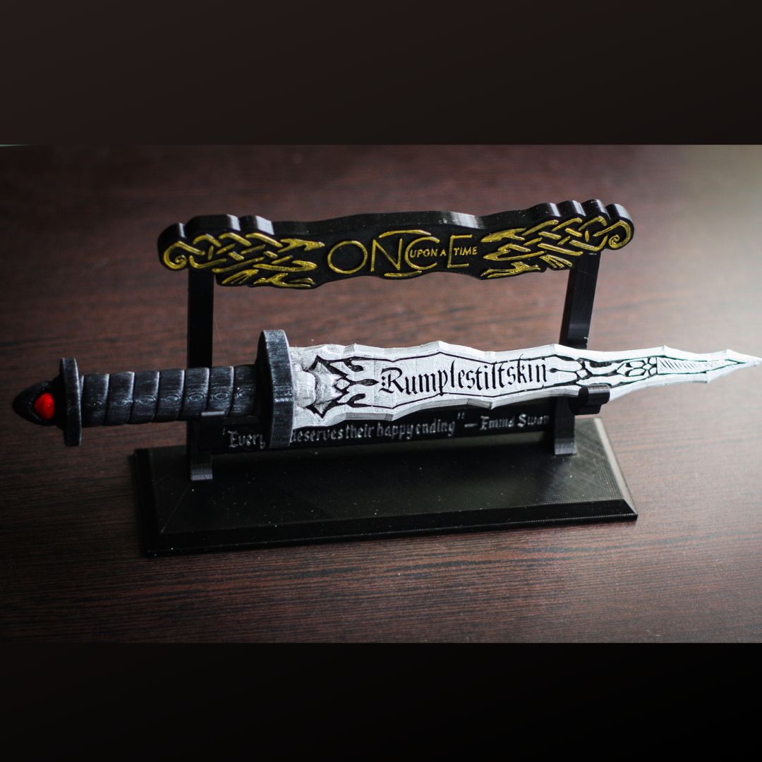 Dark One Dagger | Customizable Name | Personalised | Rumpelstiltskin | Emma Swan | Once Upon a Time - 3DPrintProps