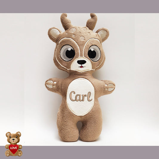 Personalised Cute Christmas deer Stuffed toy ,Super cute personalised soft plush toy, Personalised Gift, Unique Personalized Birthday Gifts , Custom Gifts For Children