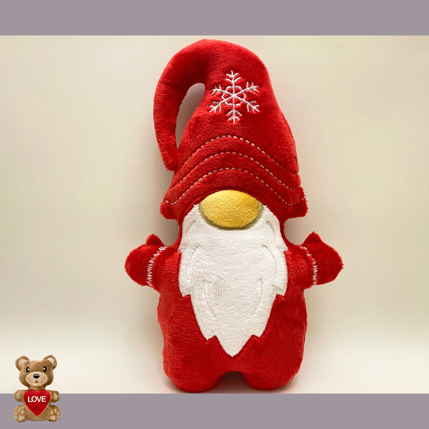 Personalised embroidery Plush Soft Toy Gnome Christmas ,Super cute personalised soft plush toy, Personalised Gift, Unique Personalized Birthday Gifts , Custom Gifts For Children