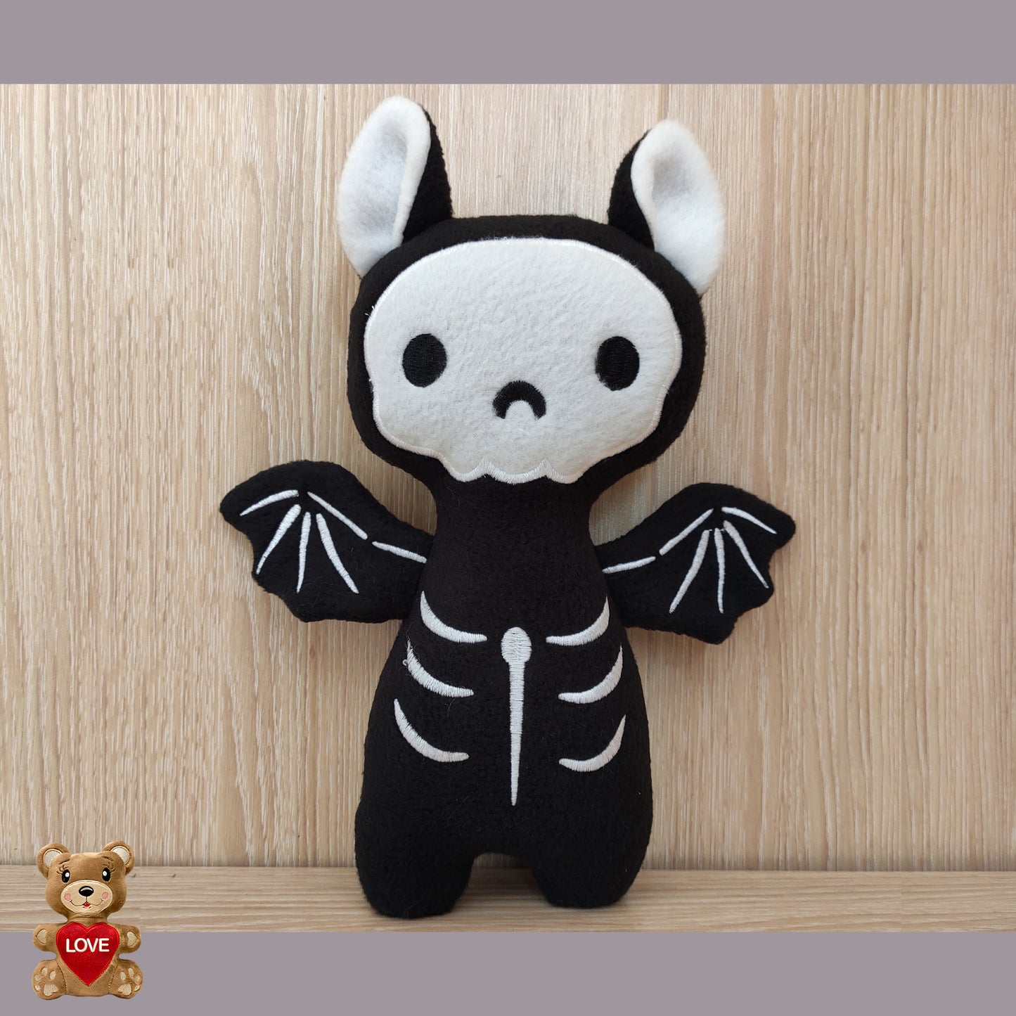 Personalised embroidery Plush Soft Toy Haloween Bat ,Super cute personalised soft plush toy, Personalised Gift, Unique Personalized Birthday Gifts , Custom Gifts For Children