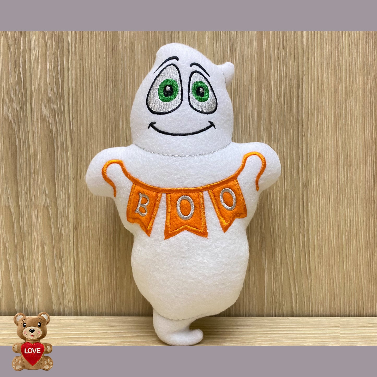 Personalised embroidery Plush Soft Toy Ghost ,Super cute personalised soft plush toy, Personalised Gift, Unique Personalized Birthday Gifts , Custom Gifts For Children