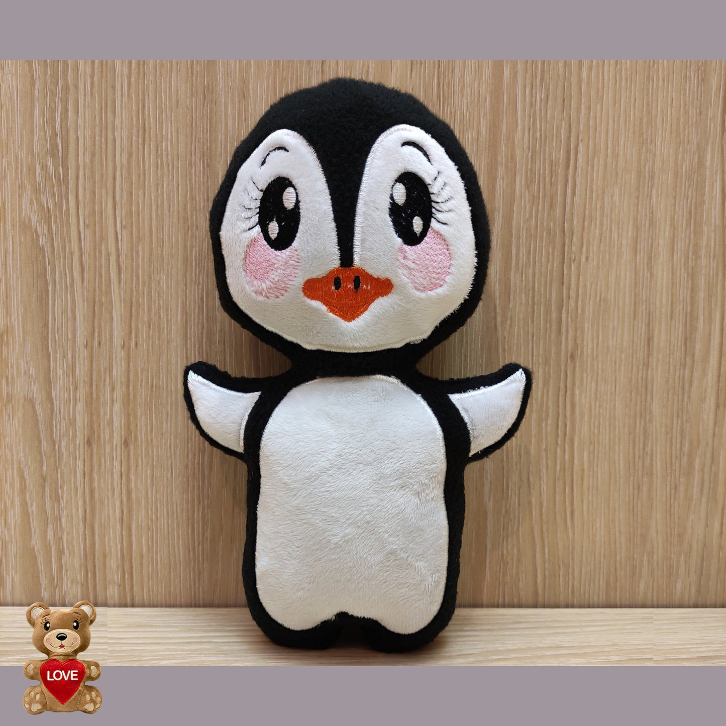 Personalised embroidery Plush Soft Toy Christmas Penguin ,Super cute personalised soft plush toy, Personalised Gift, Unique Personalized Birthday Gifts , Custom Gifts For Children