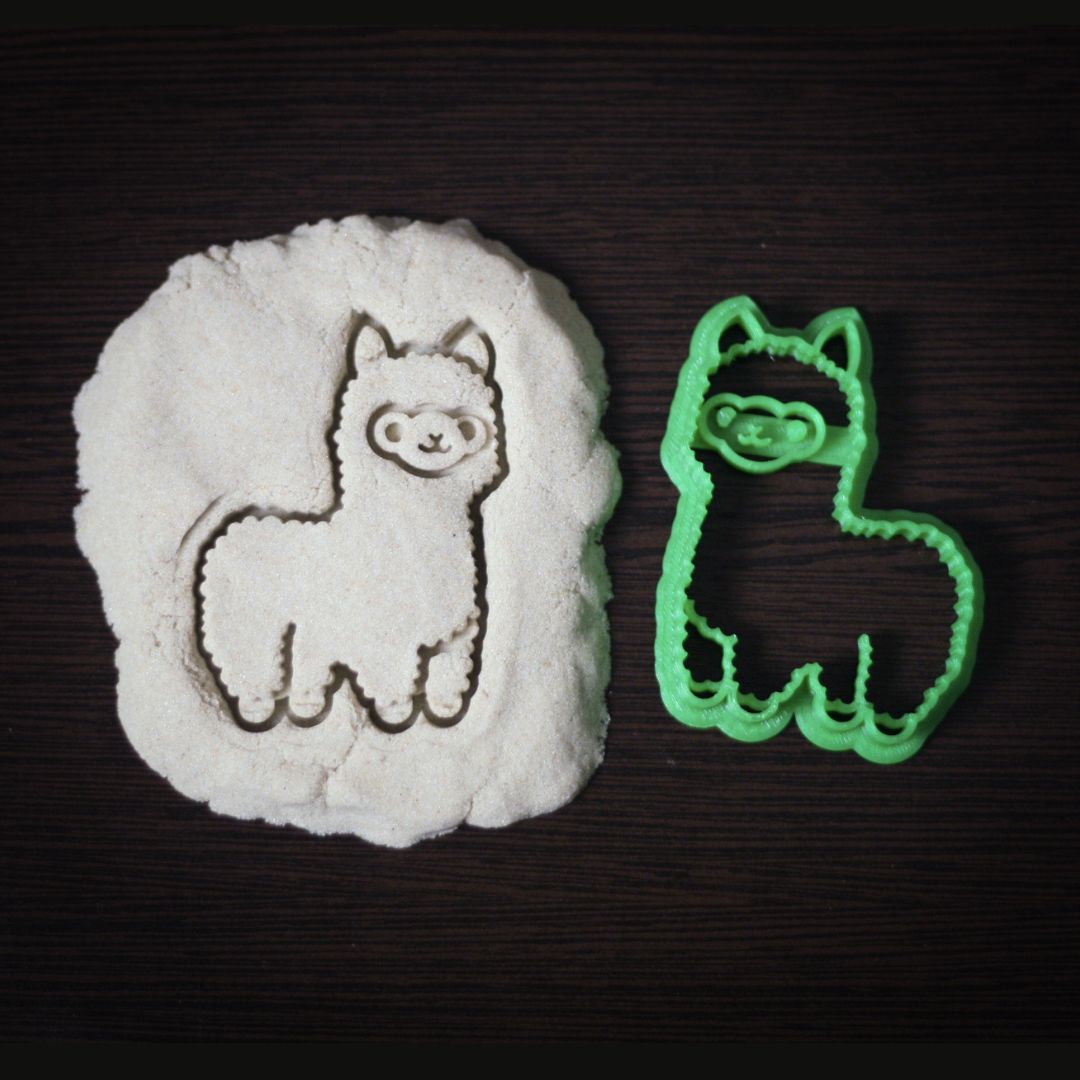 Rainbow Alpaca Llama Cookie Cutter