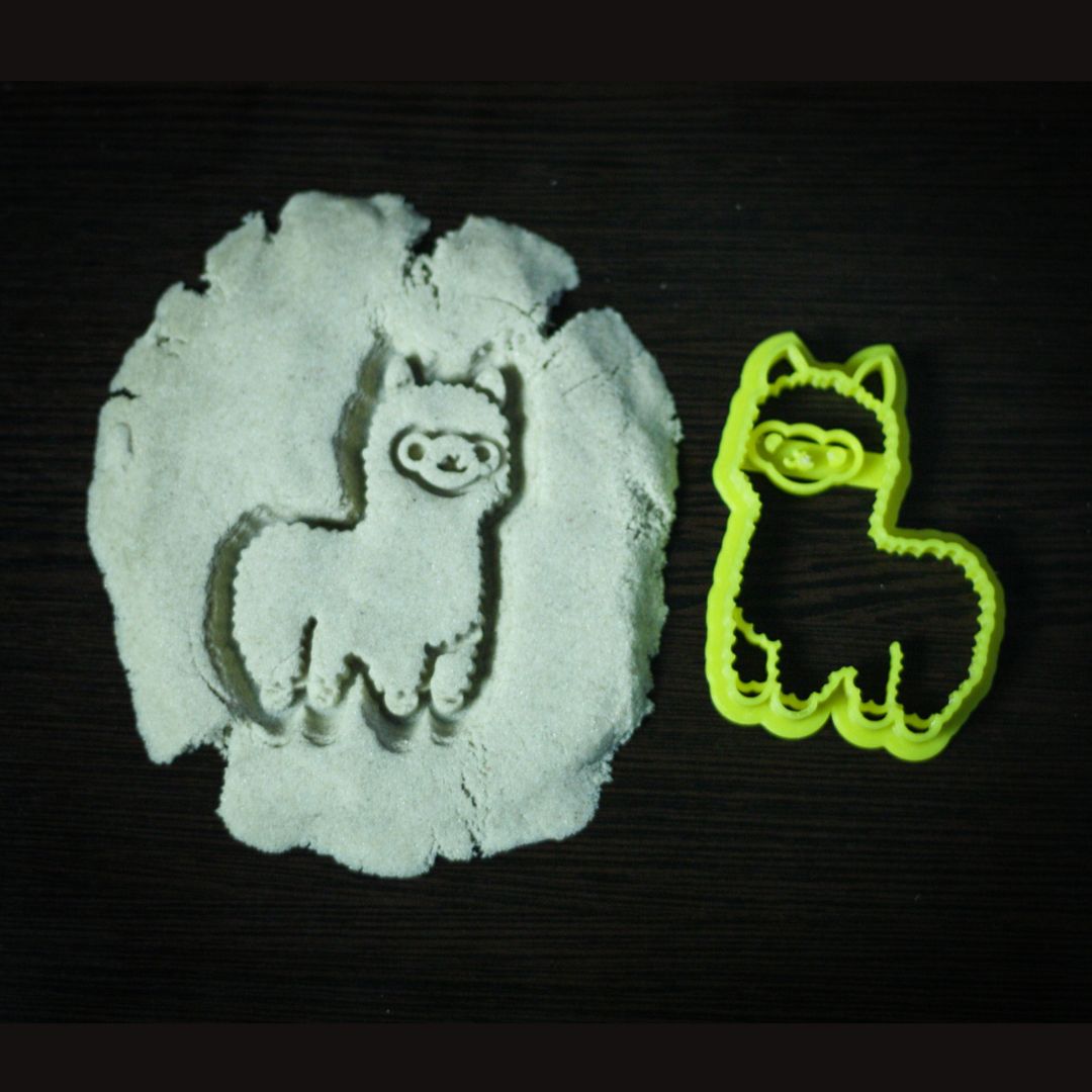 Rainbow Alpaca Llama Cookie Cutter