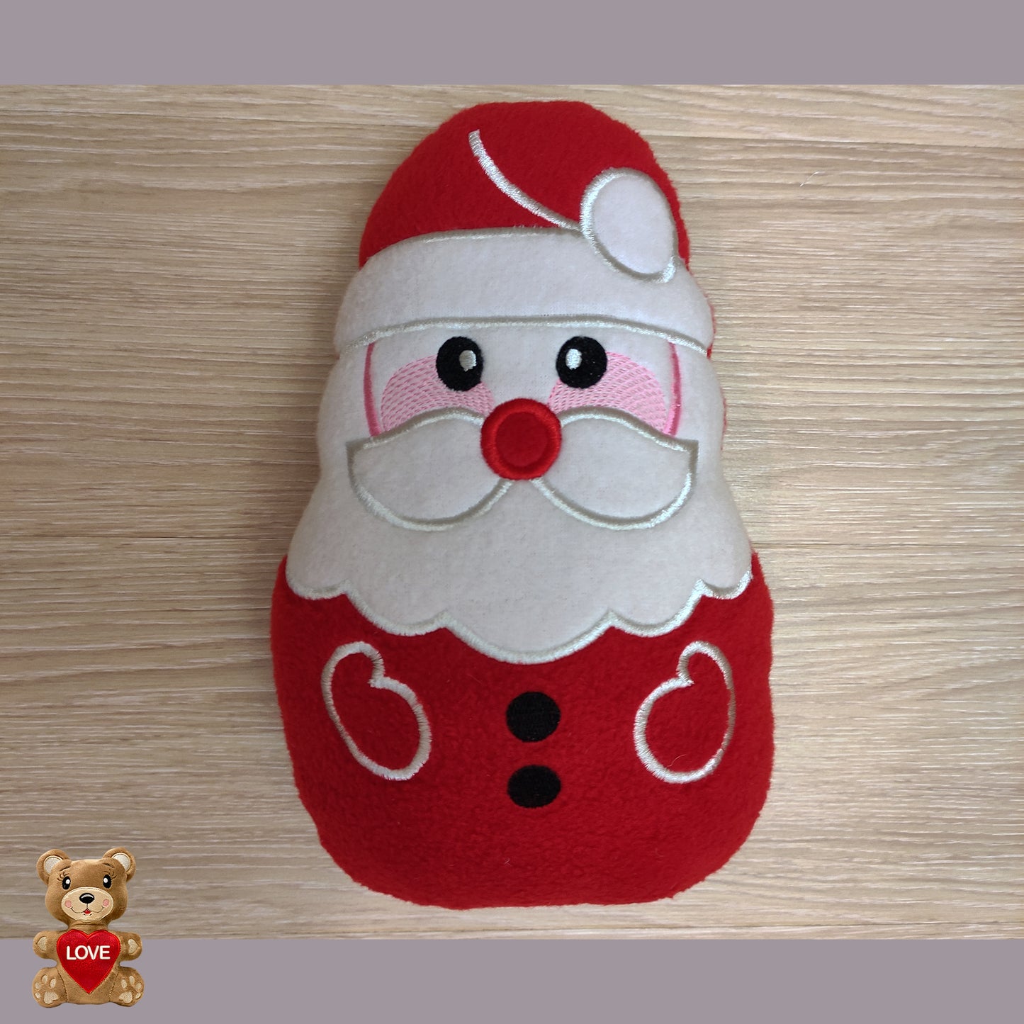 Personalised embroidery Plush Soft Toy Christmas Santa ,Super cute personalised soft plush toy, Personalised Gift, Unique Personalized Birthday Gifts , Custom Gifts For Children