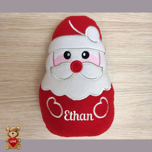 Personalised embroidery Plush Soft Toy Christmas Santa ,Super cute personalised soft plush toy, Personalised Gift, Unique Personalized Birthday Gifts , Custom Gifts For Children
