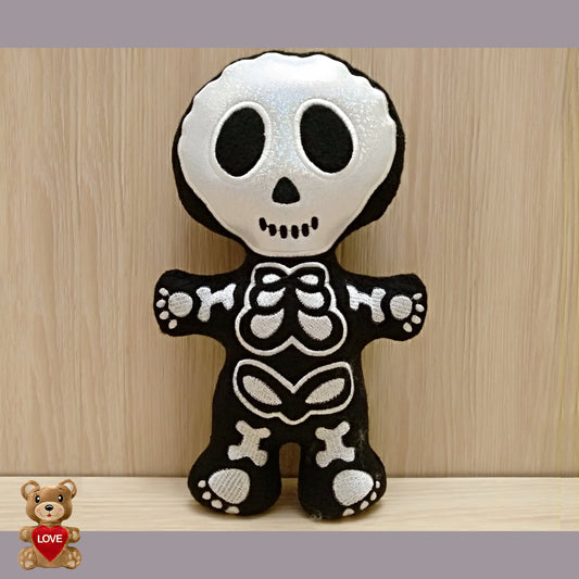 Personalised embroidery Plush Soft Toy Skeleton ,Super cute personalised soft plush toy, Personalised Gift, Unique Personalized Birthday Gifts