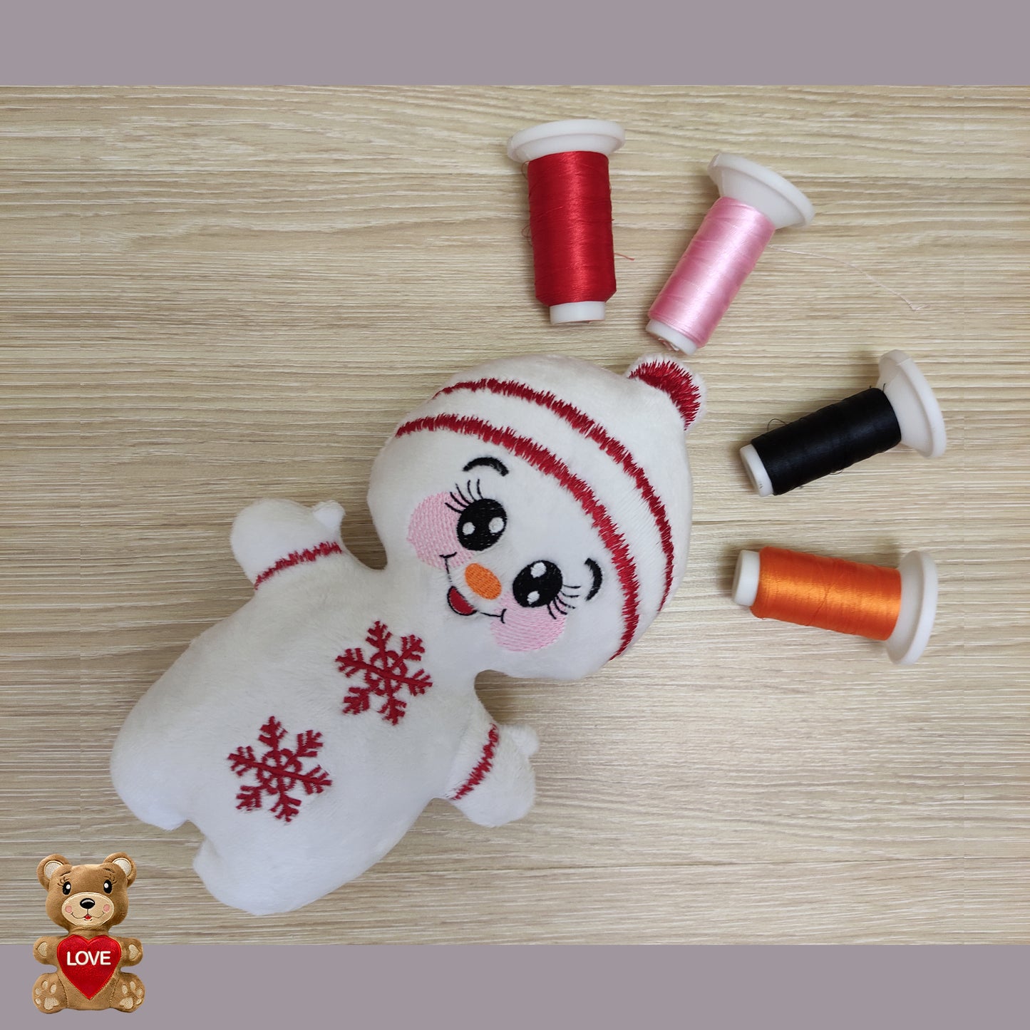 Personalised embroidery Plush Soft Toy Christmas Snowman ,Super cute personalised soft plush toy, Personalised Gift, Unique Personalized Birthday Gifts , Custom Gifts For Children
