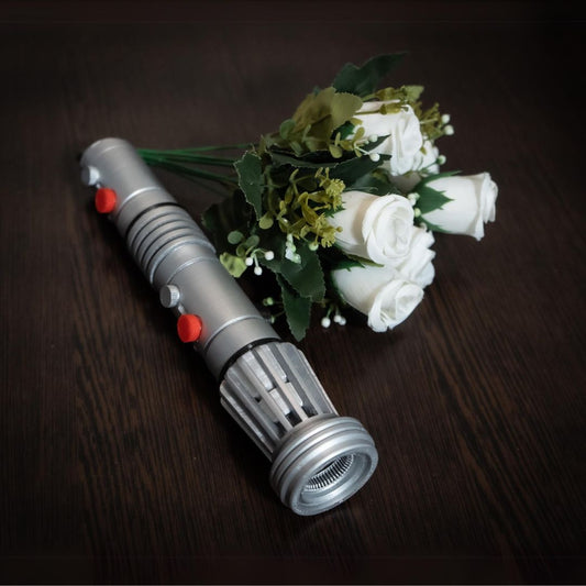 Star-Wars-Inspired-Bridal-Bouquet-Holder-Wedding-Bouquet-Lightsaber-Holder-Darth-Maul-Lightsaber-Bouquet-Holder-star-wars-wedding-