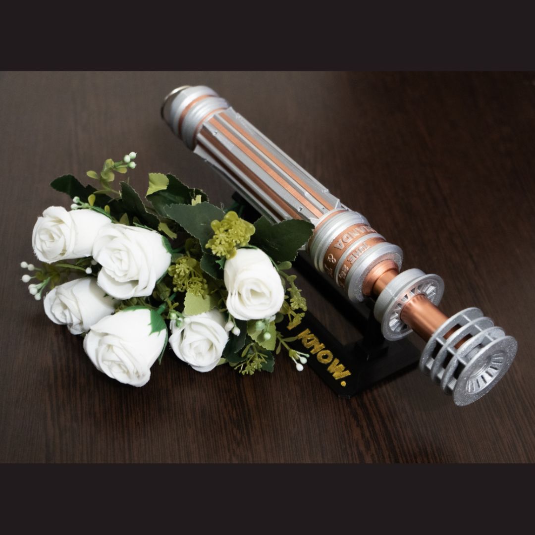 Star Wars Bridal Bouquet Lightsaber Holder | Leia Lightsaber Wedding Accessory