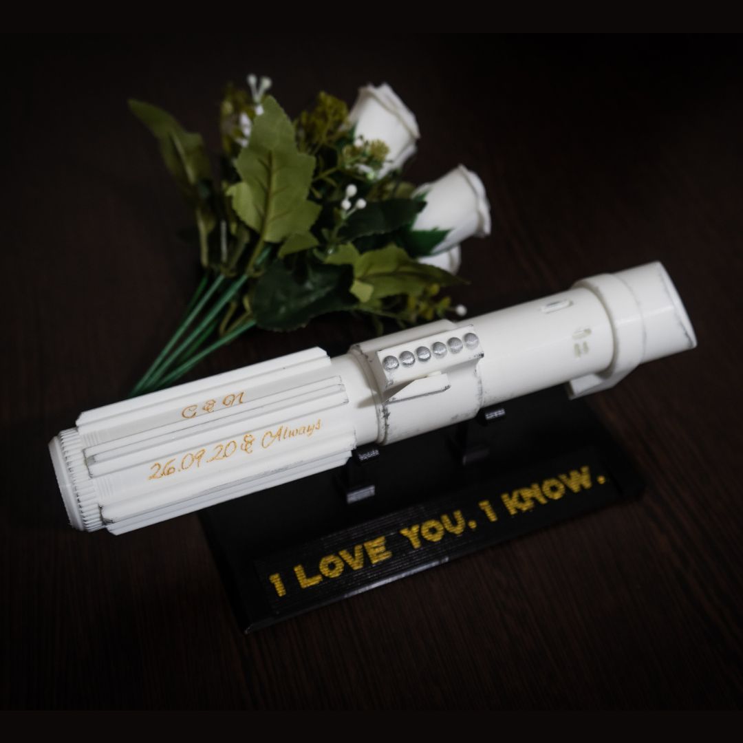 Star Wars Inspired Bridal Bouquet Holder | Pure White \ White Vintage \ Beige "antique" Bouquet Holder 