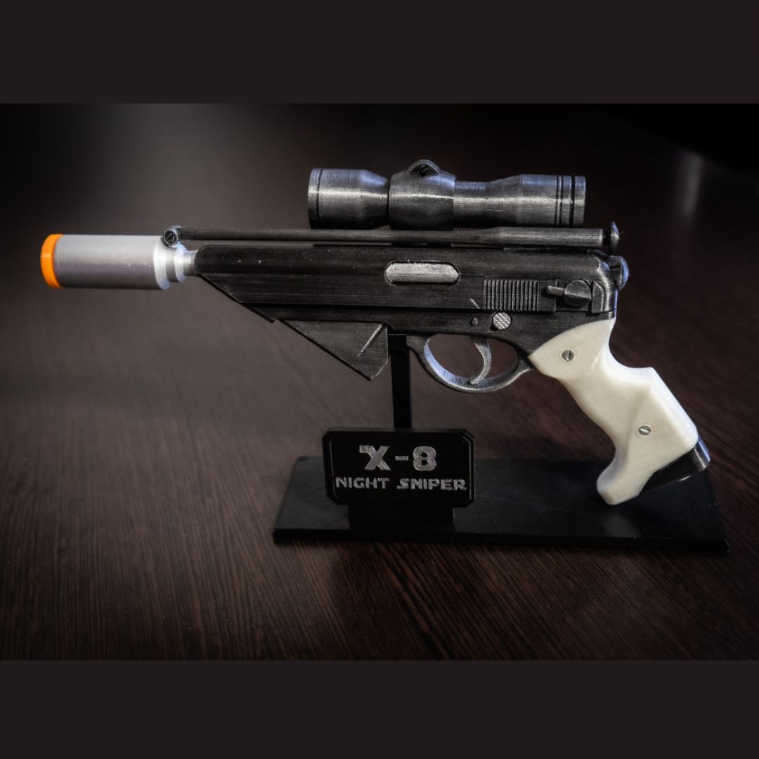 X-8 Night Sniper Blaster Pistol Replica