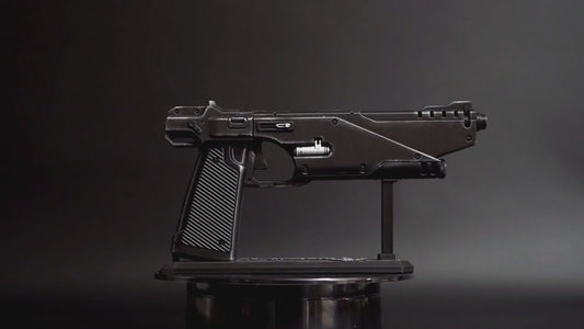 Westar 35 blaster pistol with leather holster | Star Wars Replica gun | Star Wars Props | Star Wars Cosplay