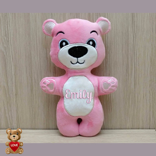 Personalised Pink BearTeddy Stuffed Toy ,Super cute personalised soft plush toy, Personalised Gift, Unique Personalized Birthday Gifts , Custom Gifts For Children