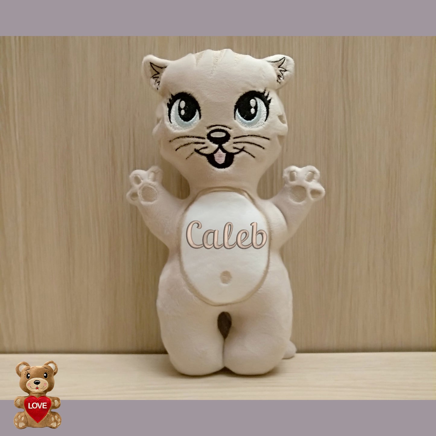 Personalised Cat Stuffed toy ,Super cute personalised soft plush toy, Personalised Gift, Unique Personalized Birthday Gifts , Custom Gifts For Children