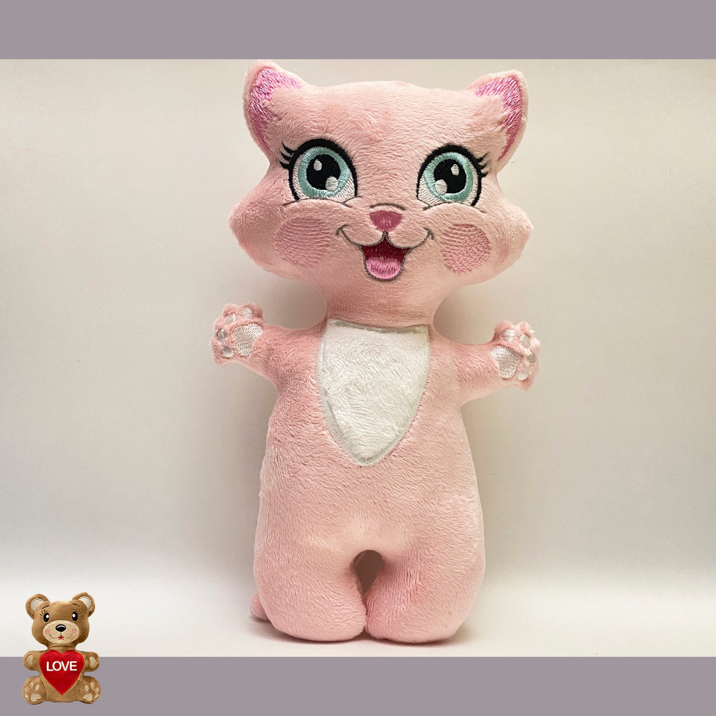 Personalised Cute Cat Stuffed toy ,Super cute personalised soft plush toy, Personalised Gift, Unique Personalized Birthday Gifts , Custom Gifts For Children