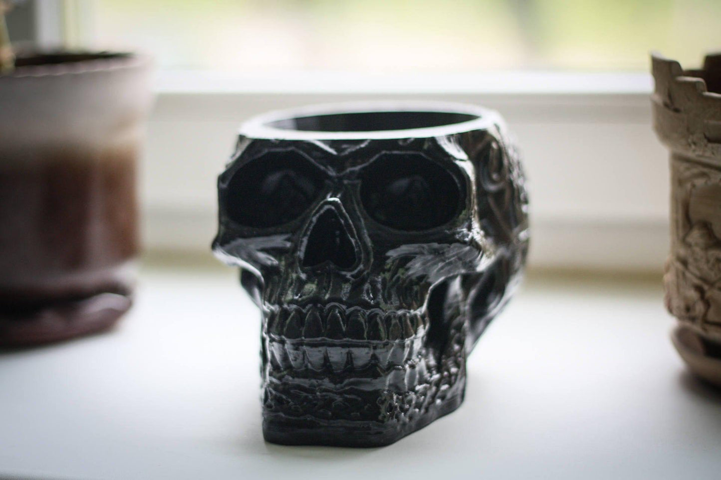 Celtic skull flower planter pot | skull succulent plants - 3DPrintProps